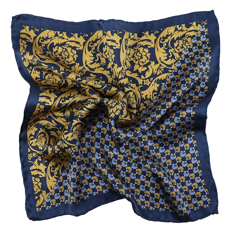 Mens Floral Pocket Square