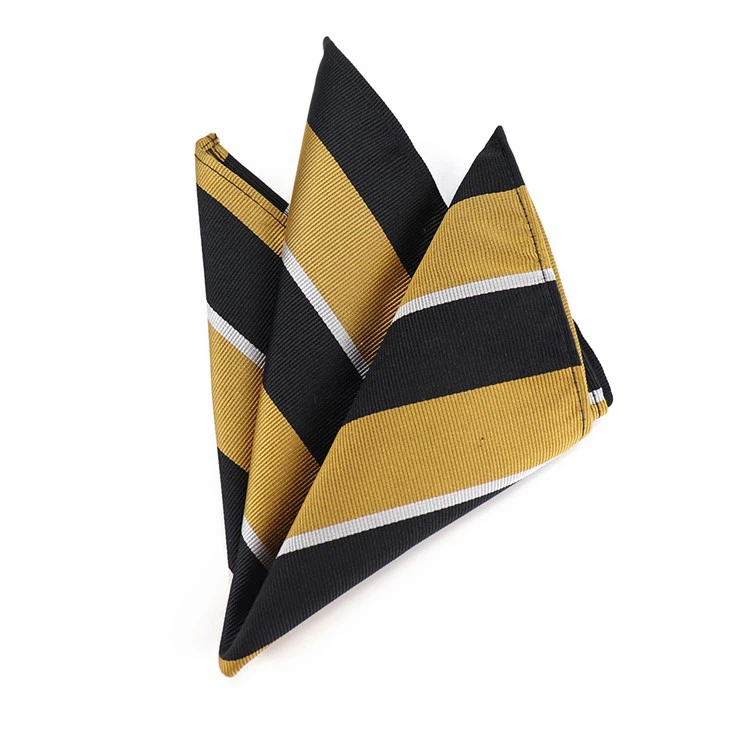 Men'S Striped Pocket Squares