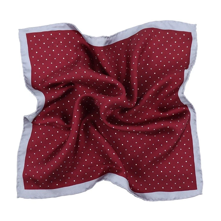 Red And White Polka Dot Pocket Square