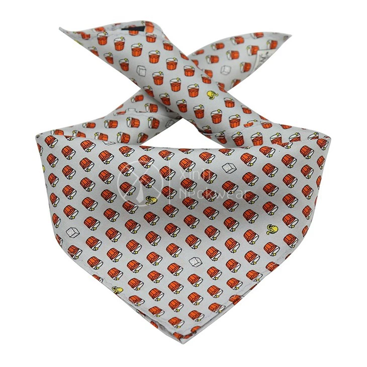 Brown Polka Dot Pocket Square